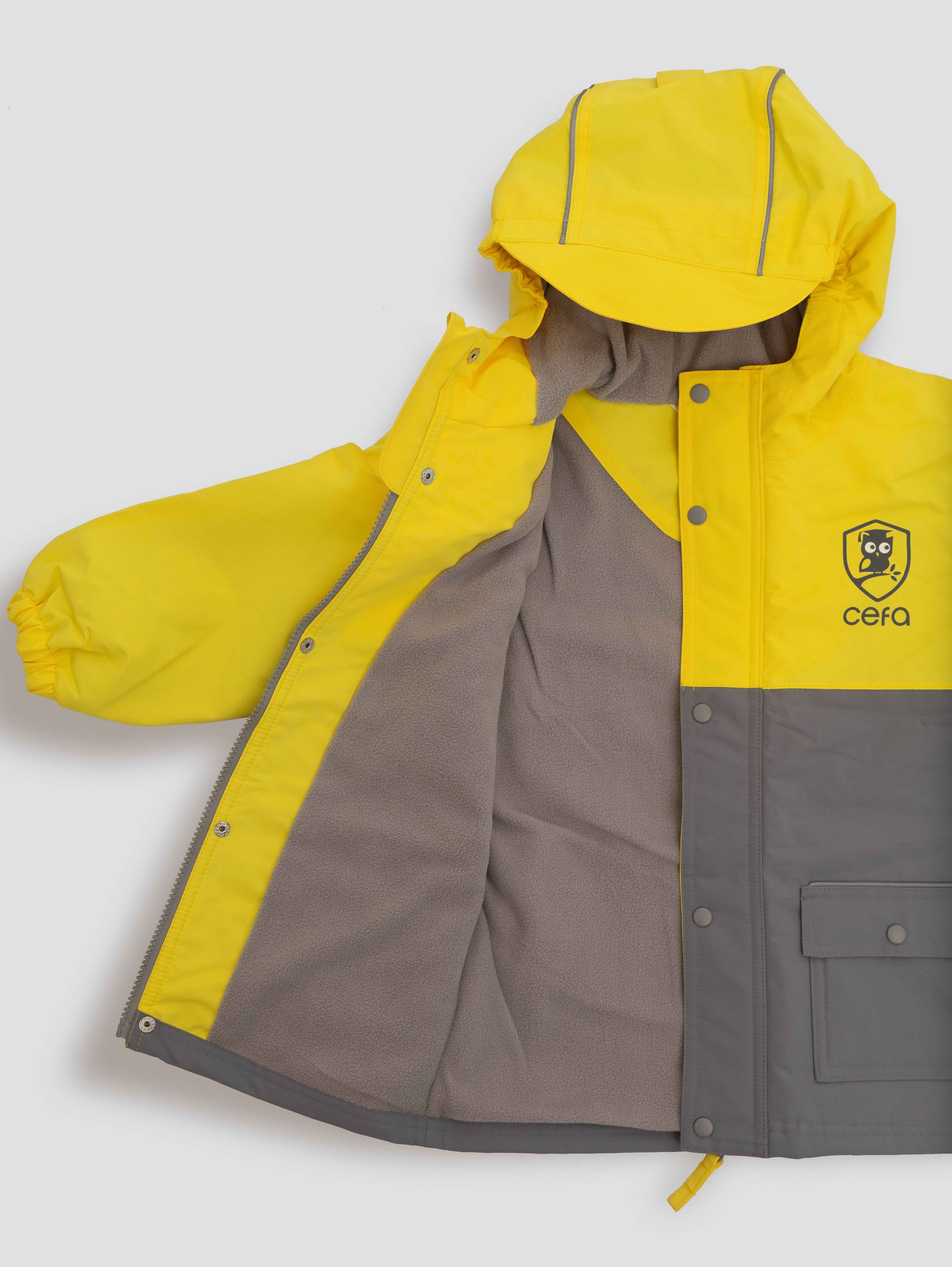 Fleece-Lined Rain Jacket